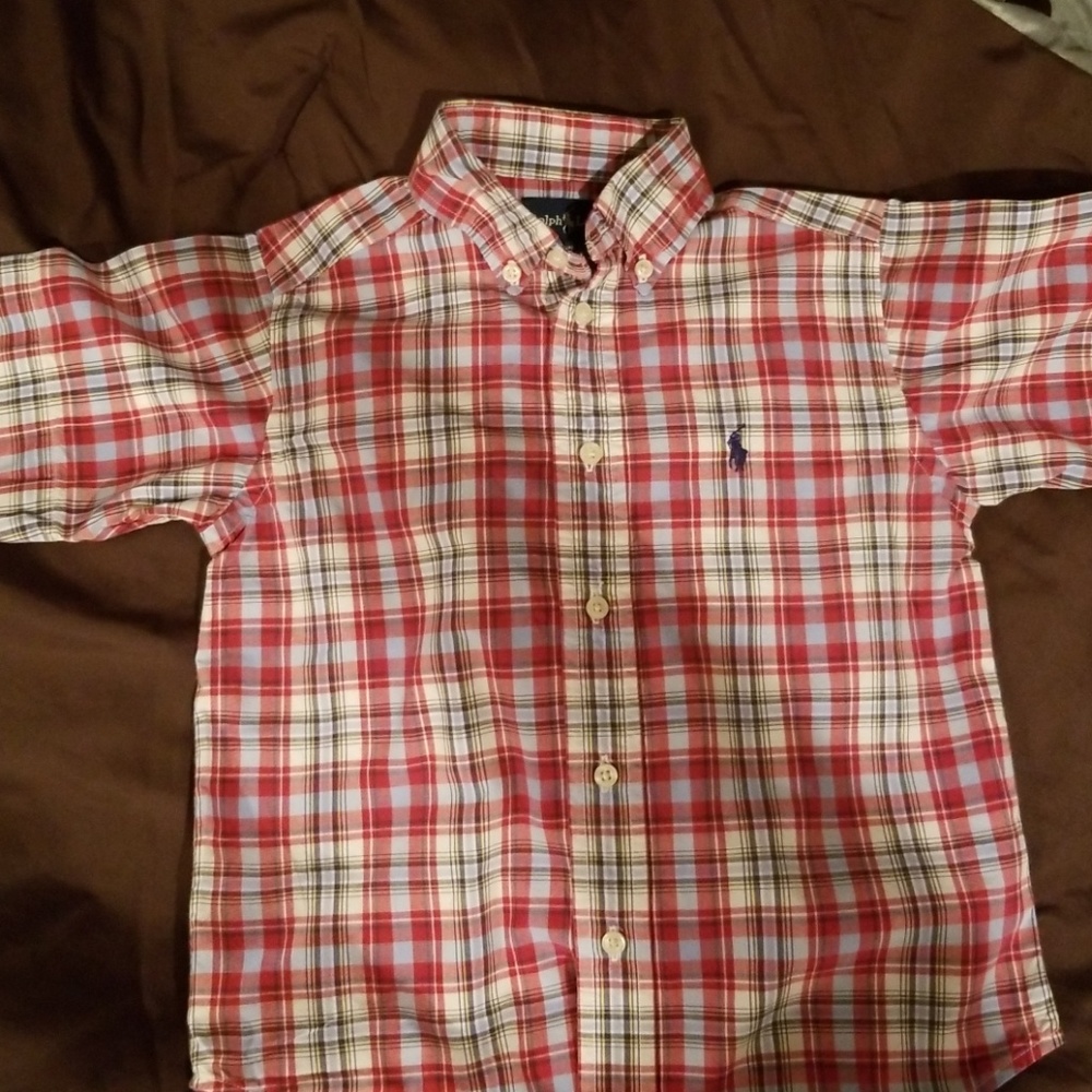 Ralph Lauren short sleeve plaid shirt